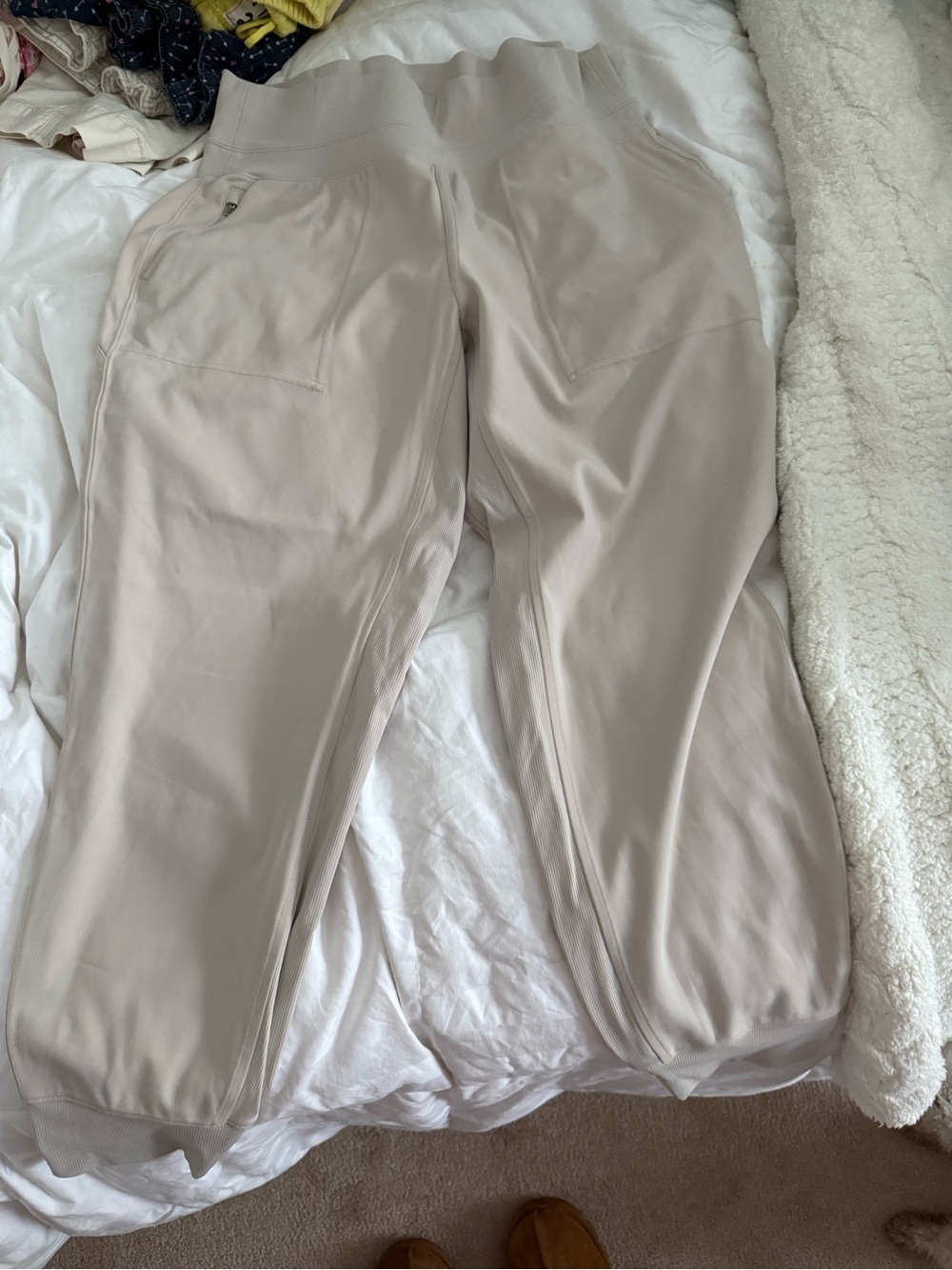 Athleta Light Beige Performance Venice Joggers